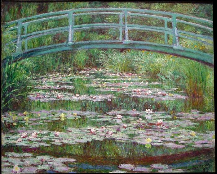 Claude Monet The Japanese Footbridge Norge oil painting art
